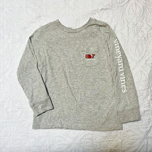 Vineyard Vines Football Pocket Tee Size 4T - Picture 2 of 5